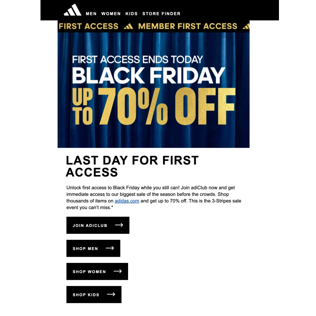 7 Campanhas de E-mail para Black Friday - E-mail com Urgência